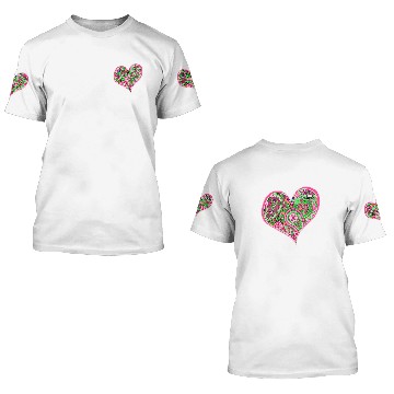 Discover BRIGHT PAISLEY CARTOON PATTERN IN WATERMELON SHADES Baseball Tees 3D T Shirts
