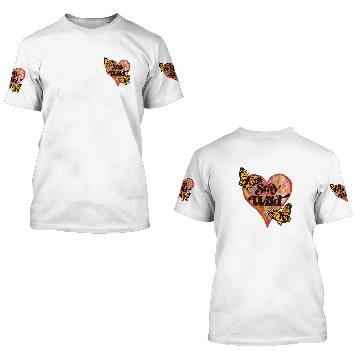 Discover Stay Wild Retro Monarch Butterfly 3D T Shirts