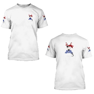 Discover Bull Terrier Halloween Pirate 3D T Shirts