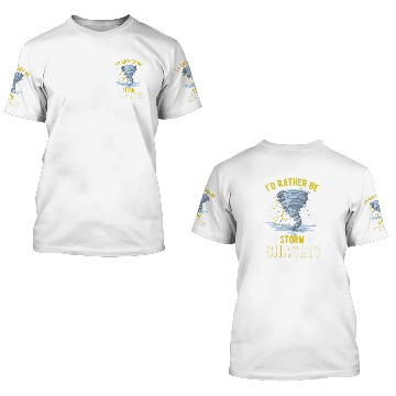 Discover Id rather be Storm Chasing Tornado Storm Chaser Baseball Tees 3D T Shirts