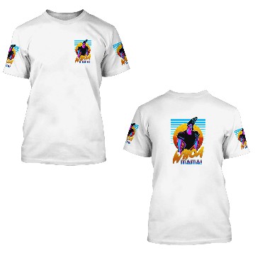 Discover Johnny Bravo - Whoa Mama! Outrun Style Graphic 3D T Shirts
