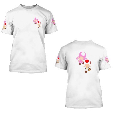 Discover Toad Toadette Blue Edition 3D T Shirts