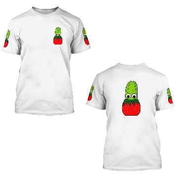 Discover Cactus In Strawberry Pot Baseball Tees 3D T Shirts