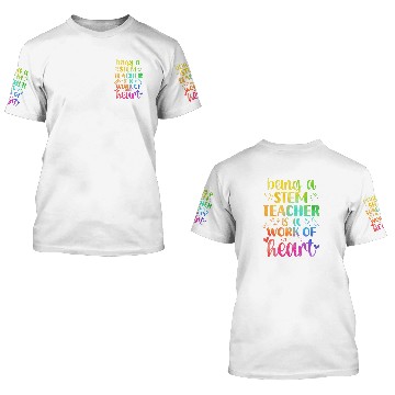 Discover Science Technology Engineering Math STEM Teacher 3D T Shirts