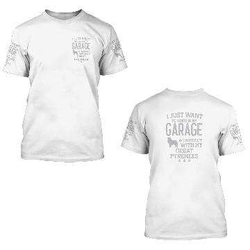 Discover Great Pyrenees Dad Car Garage Hangout Men 3D T Shirts