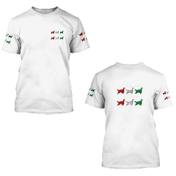 Discover Gordon Setter Merry Christmas Argyle Dog 3D T Shirts