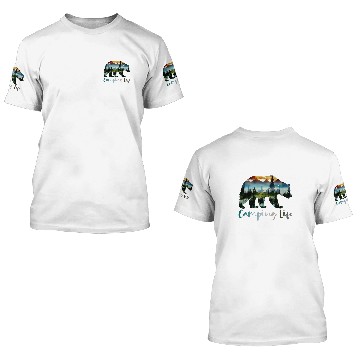 Discover Camping Life Camping Off Grid Living the Dream Zip 3D T Shirts