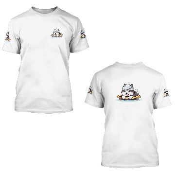 Discover Husky Dogsen Funny Dog Hot Spring 3D T Shirts
