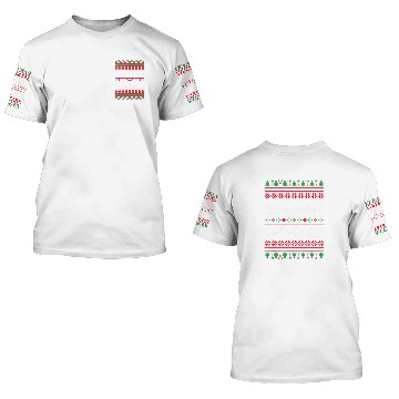 Discover English Setter Santas Reindeer Christmas Ugly 3D T Shirts