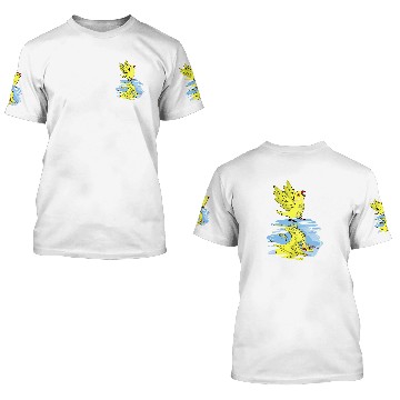 Discover Parrot 2Dragon Reflection I Yellow Indian Ringneck 3D T Shirts
