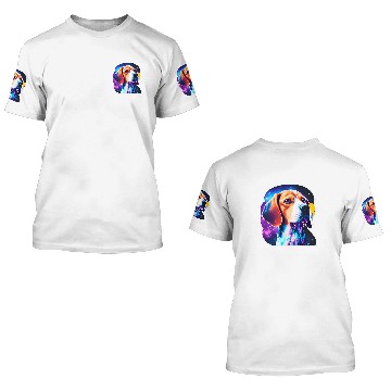 Discover Cosmic Canine Quest Beagle Among Galactic Wonders 3D T Shirts