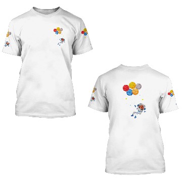Discover Funny Cheetah Astronaut With Planets In Hand 3D T Shirts