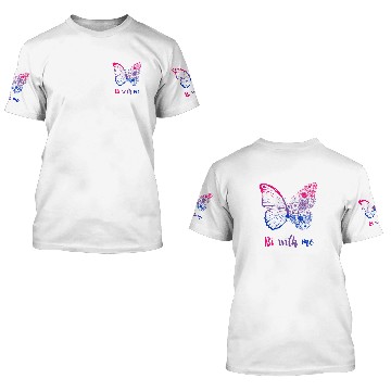 Discover LGBTQ Butterfly Be With Me Bi Pride Bisexual Pride LGBT Baseball Tees 3D T Shirts