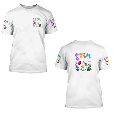 Discover Steminist STEM Teacher Science Technology Engineering Math 24 Baseball Tees 3D T Shirts