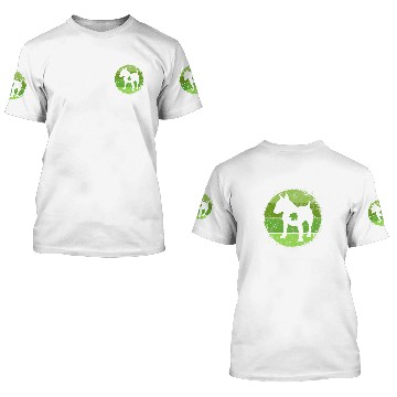 Discover Circular Bull Terrier Shamrock Bully St Patricks Day Zip 3D T Shirts