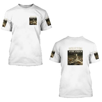 Discover Funny Houston We Have A Problem Cat Lover Moon Astronaut Baseball Tees 3D T Shirts