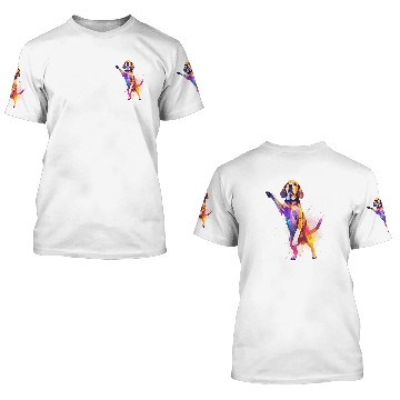 Discover Dog Dance Competition Funny Dancing Beagle Dog 3D T Shirts