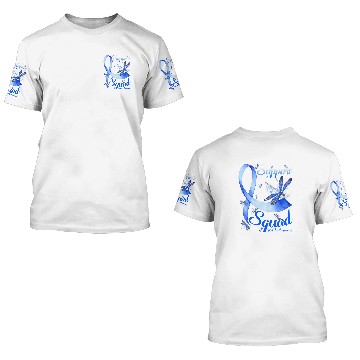 Discover T1D Warrior Support Squad diabetess Awareness Dragonfly 3D T Shirts