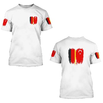 Discover Turkey Germany Flag Baseball Tees 3D T Shirts