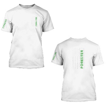 Discover Forest Forestry Worker American Flag Forester 3D T Shirts