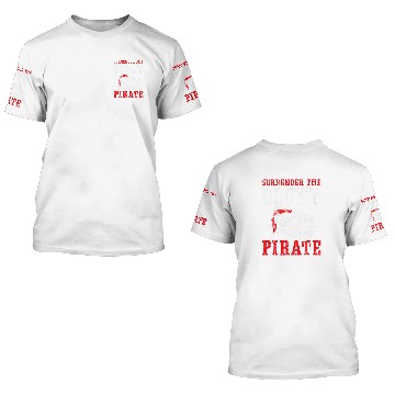 Discover Surrender The Booty Pirate Lover Caribbean Buccaneer Baseball Tees 3D T Shirts