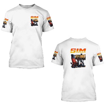 Discover Sim Racer Sim Racing Games Driving Simulator Gamer Baseball Tees 3D T Shirts