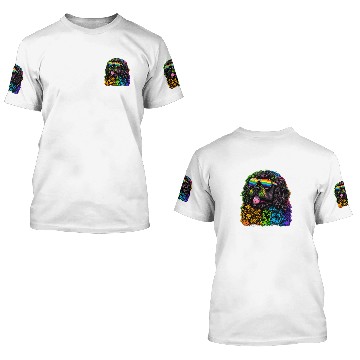Discover LGBT Gay Pride Newfoundland dog 3D T Shirts