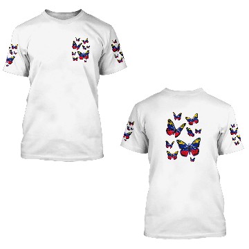 Discover Venezuela pride and culture  Butterfly version Zip 3D T Shirts