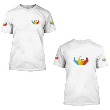 Discover Lacrosse Gift NASA Worm Logo vintages Retro Baseball Tees 3D T Shirts