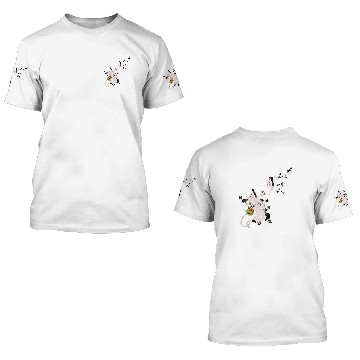 Discover Floral Dog Lover Flower Cute Dandelion Border Collie Baseball Tees 3D T Shirts