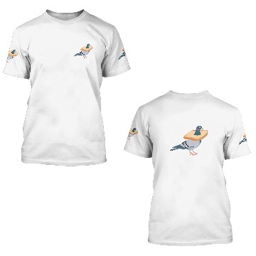 Discover Pigeon In Bread 3D T Shirts