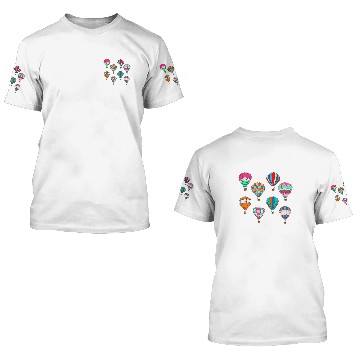 Discover Hot Air Balloons Cute 3D T Shirts