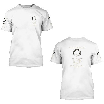 Discover Hello Darkness My Old Friend Solar Eclipse Astronomy Zip 3D T Shirts