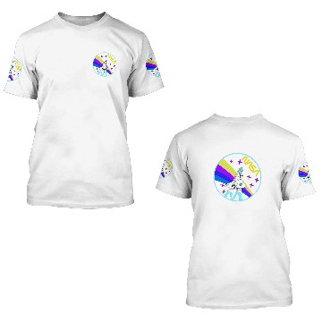 Discover Lacrosse Gift NASA Space Shuttle Worm Logo Rainbow 21 Zip 3D T Shirts
