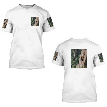 Discover Rock Climbing Adventure Stunning Views 3D T Shirts