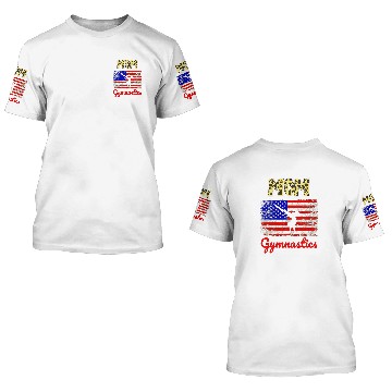 Discover Mothers day Gymnastics Mom USA American Flag 3D T Shirts
