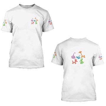 Discover Lets Get Twisting Balloon Twisting Balloon Artist Baseball Tees 3D T Shirts
