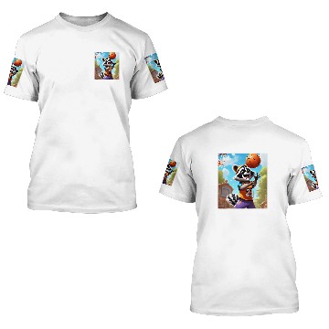 Discover Raccoon Paying Basketball 3D T Shirts