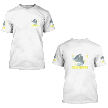 Discover Storm Chasing Lightning Thunder Weather Hurricane Tornado 23 3D T Shirts
