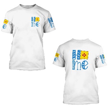 Discover homes New Mexico in Art Block Letters 3D T Shirts