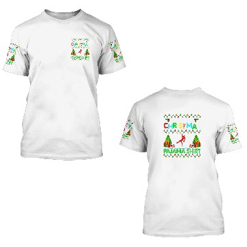 Discover Rock Climber Christmas Pajama Rock Climbing Xmas Baseball Tees 3D T Shirts
