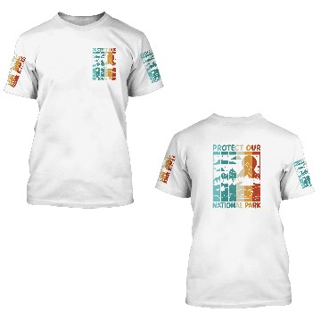 Discover Protect Our National Park Camping Hiking Outdoors Baseball Tees 3D T Shirts