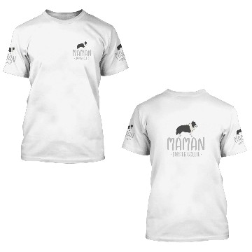 Discover French Border Collie Mom Maman Border Collie Baseball Tees 3D T Shirts