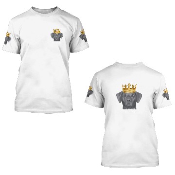 Discover Rhodesian Ridgeback Dog Wearing A Crown 3D T Shirts