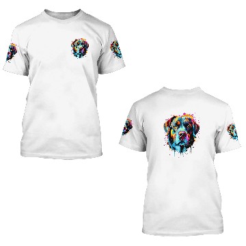 Discover Saint Bernard Colorful 3D T Shirts