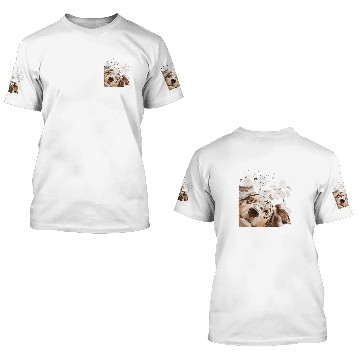 Discover Fuuny Curious Aussie Dog Australian Shepherd 3D T Shirts