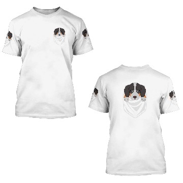 Discover Pocket Australian Shepherd Dog Chart 3D T Shirts