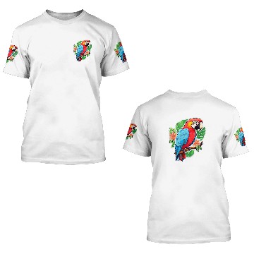 Discover Zoo Biologists Tropical Bird Rainforest Present Parrot 3D T Shirts
