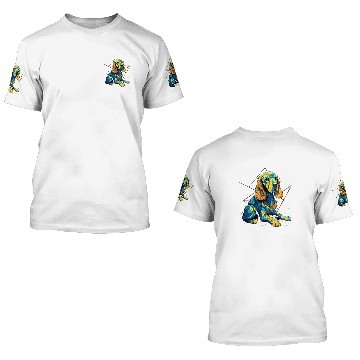 Discover Geometric Cocker Spaniel Dog Abstract Animal Arts Pattern 1 Baseball Tees 3D T Shirts