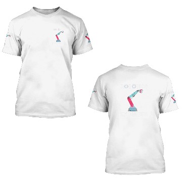 Discover Robotics Engineer Robot Mechanics Baseball Tees 3D T Shirts
